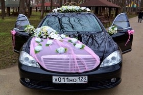 украшения на свадебных автомобилей
