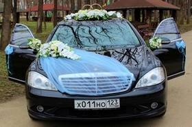 украсить свадебный автомобиль 