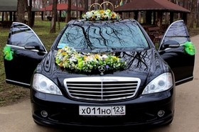 украсить свадебный автомобиль